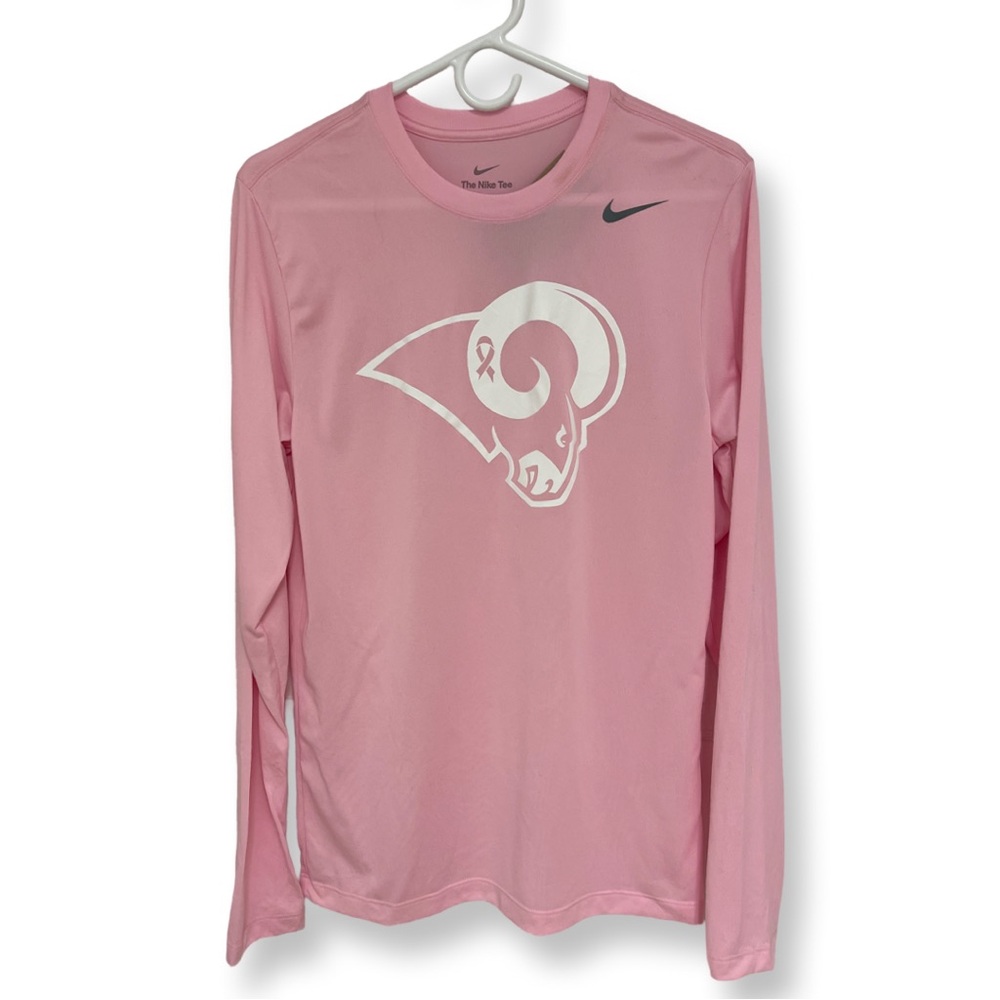 Los Angeles Rams 🏈 Nike NFL Breast Cancer Awareness Dri-Fit Shirt Small ❗️NWT